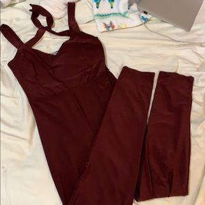 Burgundy Jumpsuit